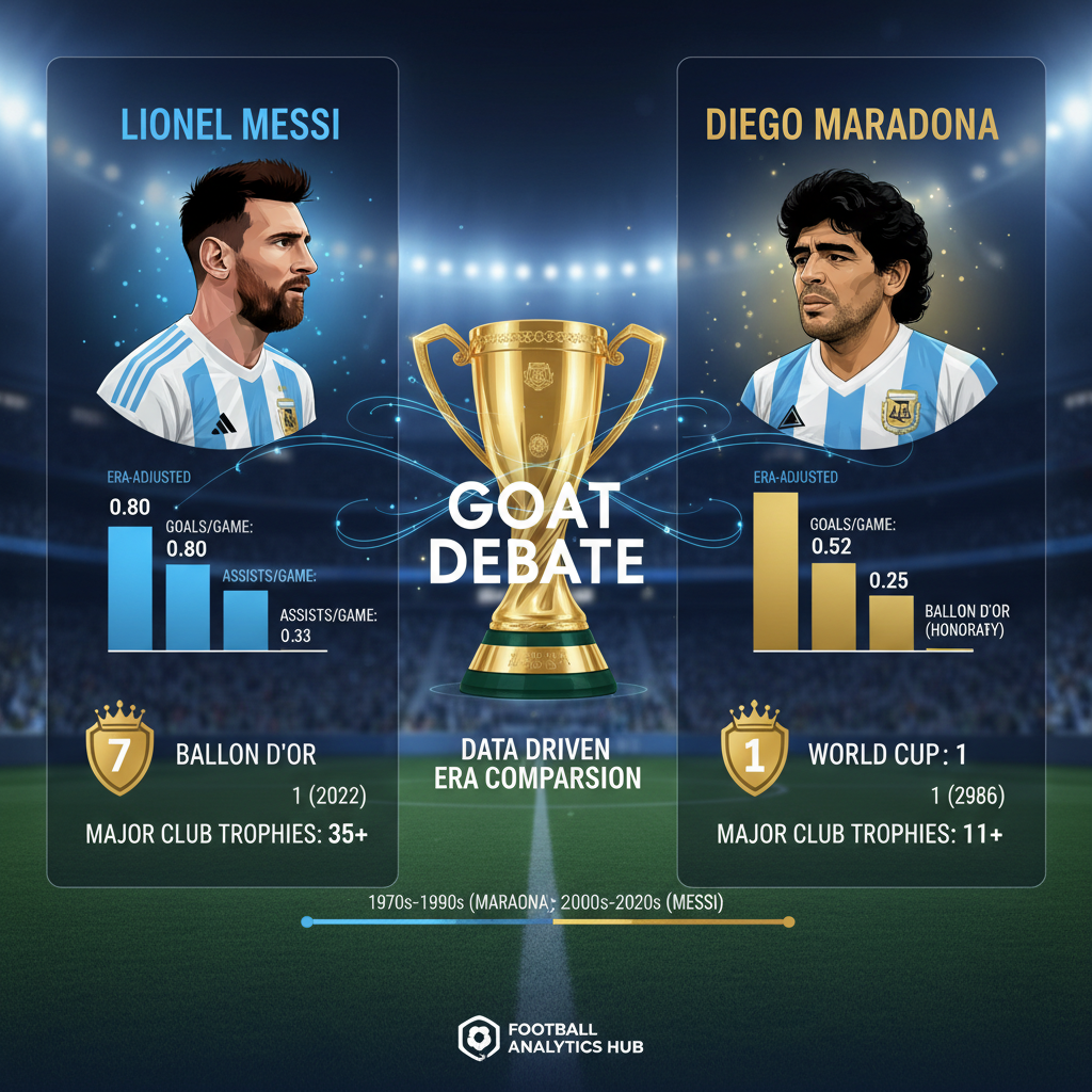Messi vs Maradona Stats: Era-Adjusted Comparison & GOAT Debate